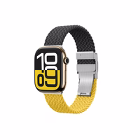 Komplekts 2 AmazingThing Blend siksniņa Apple Watch 45/46/49mm - Dzeltena-Melna/Melna