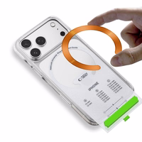 Tech-Protect MMP-210 MagSafe 2-Pack magnētiskais gredzens - oranžs / melns