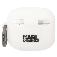 Karl Lagerfeld KLACA3SILKCW AirPods 3 apvalks balts/balts Silikona Karl & Choupette