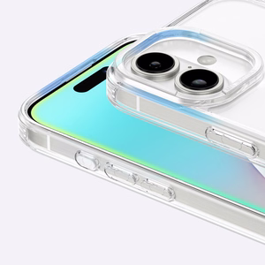 AmazingThing Minimal Mag viedtālruņa apvalks ar magnētisko gredzenu iPhone 16 - caurspīdīgs