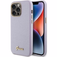 Guess Spīdīgs mirdzošs apvalks iPhone 15 Pro Max - ceriņkrāsa