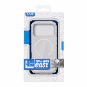 Чехол Rock Crystal Shield Series Magnetic для iPhone 17 Pro прозрачный