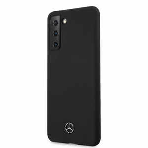 Mercedes Silikona Line apvalks Samsung Galaxy S21 melns