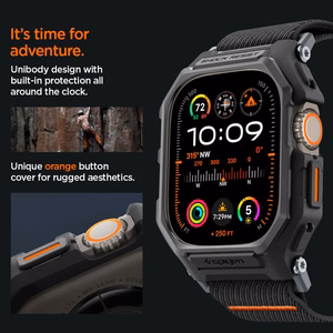 Spigen Lite Fit Pro чехол с ремешком для Apple Watch Ultra 1 / 2 (49mm) - матовый чёрный