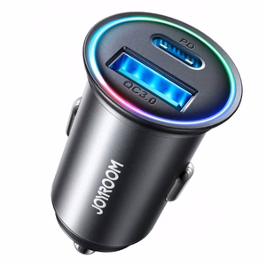 Joyroom JR-CCN04 60W USB-A USB-C mini lādētājs - melns