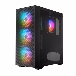 Logic DART PRO ARGB MIDI USB-C datora korpuss, melns