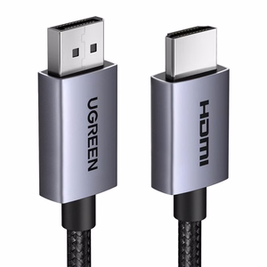 Melns Ugreen DP125 DisplayPort–HDMI kabelis, 4K@30 Hz, 2 m (35842)