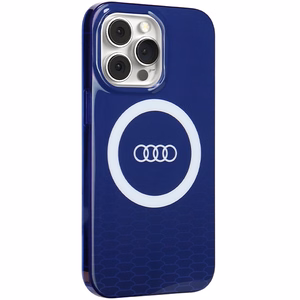 Audi IML Lielais Logotips Magnētiskais viedtālruņa apvalks iPhone 13 Pro / 13 - zils