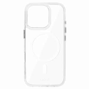 Liavec Spīdīgs Magnētiskais Caurspīdīgs viedtālruņa apvalks Iphone 16 Pro Max balta