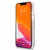 Guess GUHCP13XLG4GPI iPhone 13 Pro Max 6.7" rozā/rozā cietais viedtālruņa apvalks 4G Liels Šķidrs Glitter