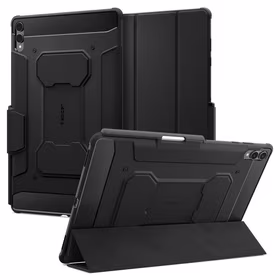 Spigen Rugged Armor „Pro“ apvalks Samsung Galaxy Tab S11 Ultra 14.6 planšetdatoram - melns