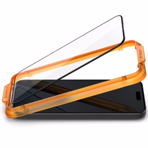 Spigen ALM Glass FC rūdītais stikls iPhone 15 Pro - melns 2 gab.