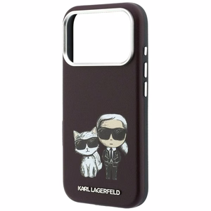 KARL LAGERFELD maciņš IPHONE 18 Pro /17 Pro saderīgs ar MagSafe (Bodies Sketch) (krāsa: bordo)