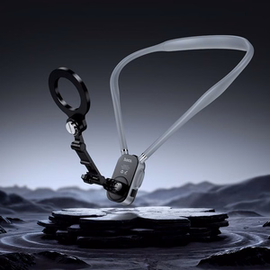 Neck magnetic phone holder Hoco K31 melns pelēks