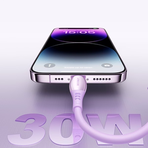 Joyroom S-A59 Vibrant Series 30W USB-C - Lightning kabelis 1.2m - violets