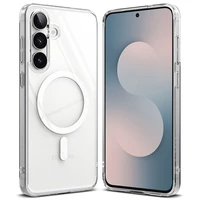 Ringke Fusion magnētiskais MagSafe viedtālruņa apvalks Samsung Galaxy S25 FE - caurspīdīgs