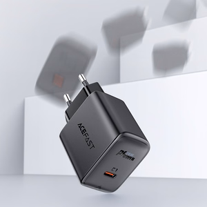 Acefast ātrās uzlādes USB Type C 20W Power Delivery lādētājs melns (A1 EU black)