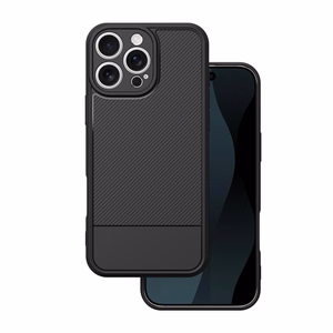 Vienkāršs oglekļa apvalks iPhone 16 Pro Max 6,9" melns