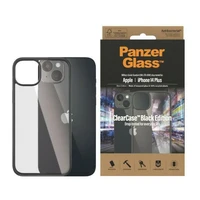 PanzerGlass ClearCase antibakteriālais viedtālruņa apvalks iPhone 14 Plus / 15 Plus - caurspīdīgs un melns