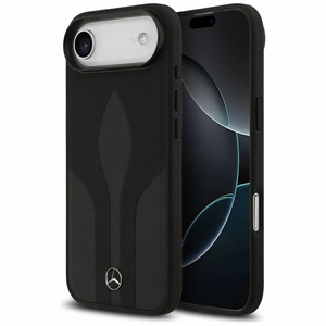 Mercedes Leather The Move Magnētiskais apvalks MagSafe viedtālrunim iPhone 17 Air - melns