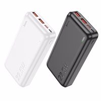 Portatīvais lādētājs (m) Hoco 20000 mAh QC PD 3A 22,5W J101A balts
