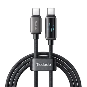 Mcdodo CA-4250 USB-C uz USB-C kabelis, 100W, ar LED indikatoru, 1.2m