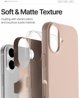 Korpuss Mercury Pure Magsafe Silicon Case Apple iPhone 17 rozā smilšu krāsā