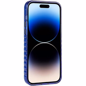 Audi IML Magnētiskais apvalks viedtālrunim iPhone 14 Pro Max ar lielu logotipu - zils