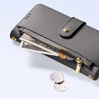 Dux Ducis Lawa ādas viedtālruņa apvalks iPhone 15 Pro Max - pelēks