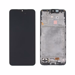 Oriģināls Samsung A175 A17 4G LCD ekrāns ar skārienpaneli un rāmi, melns (servisa iepakojums)