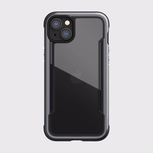 Raptic X-Doria Shield viedtālruņa apvalks iPhone 14 ar bruņotu melnu pārklājumu