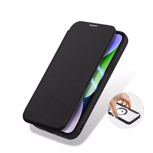 Dux Ducis Skin X Pro Magnētiskais Atveramais MagSafe apvalks iPhone 15 Plus - melns