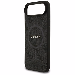 Guess 4G gredzena klasiskā logotipa magnētiskais viedtālruņa apvalks iPhone 17 Air - melns