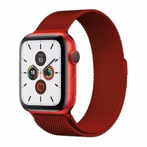 Magnetic Strap Apple Watch 38/40mm Magnētiskā Siksniņa Apple Watch Rokassprādze - sarkana