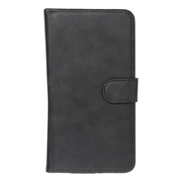 Universālais viedtālruņa apvalks knygas stila izmēra M SAMSUNG S21 / NOTE / NOTE 2 / NOTE 3 / S10 / HUAWEI P30 Lite / P9 / P9 Lite / SONY XPERIA Z3 / Z4 / Z5 melns