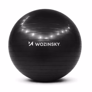 Wozinsky WGB65BB vingrošanas bumba 65 cm - melna