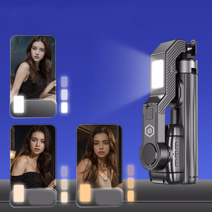 Blavec pašbildes nūja alumīnija Fusion P-10 gimbal statīvs + tālvadības pults 1 metrs (SSFP10G-TRB10) melns