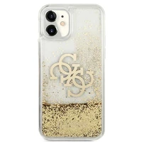 Guess 4G Big Liquid Glitter viedtālruņa apvalks iPhone 11 6.1" / Xr - Zelta