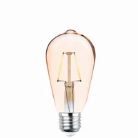 LED Bulb Filament E27 ST64 4W 230V 2200K 400lm COG gold Forever Light
