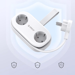 Orico APP 15.5W 5in1 strāvas sadalītājs 2x AC + 2x USB-A + 1x USB-C - balts