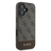 Guess 4G apakšējā svītra viedtālruņa apvalks iPhone 16 Plus 6.7" - brūna