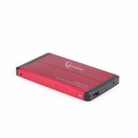 Gembird EE2-U3S-2-R storage drive enclosure 2.5" HDD enclosure sarkans