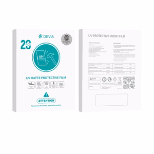 Devia Viedtālruņu plēves komplekts UV 0,19mm mat 20gab 6H griešanas mašīnai viedtālruņu LCD displejiem