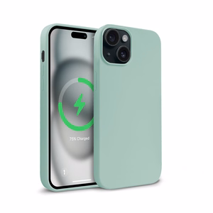 Crong Color Cover Magnetic MagSafe vāciņš ierīcei iPhone 15, piparmētru zaļš
