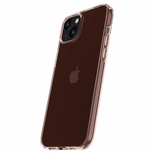 Spigen Crystal Flex viedtālruņa apvalks iPhone 15 Plus - rozā/caurspīdīgs