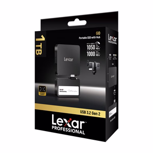 Портативный SSD-накопитель Lexar Professional SL400 объемом 1 ТБ + концентратор