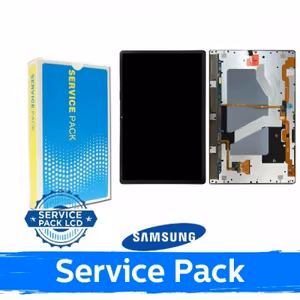LCD ekrāns paredzēts Samsung X910 / X916 Tab S9 Ultra melns (Service Pack)