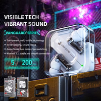 WEKOME V51 Vanguard Series - Bluetooth V5.1 TWS wireless austiņas with charging maciņš (melns)