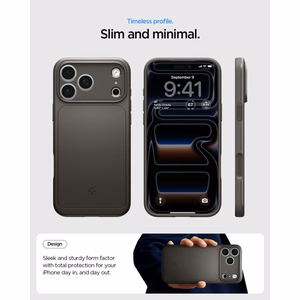 Spigen Thin Fit MagSafe maciņš iPhone 17 Pro / 18 Pro, grafīta krāsā
