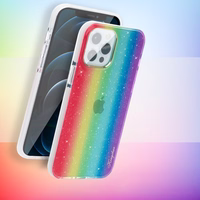 Kingxbar Ombre galinājs apvalks iPhone 12 Pro Max daudzkrāsains
